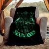 Mythology Valhalla Flannel Blanket Soft Warm All-Season Throw, Design for Camping, Car Travel, Hiking Sofa, Bed, Office Perfect Gift for Parties