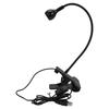 Flexible Gooseneck USB LED Reading Light Portable Table Computer Clip Lamp Cold White 1W Black