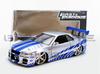 Jada Toys FURIOUS Nissan Skyline Jada Scale Skyline Fast Furious FURIOUS 7 серии литая модель (БЫСТРО и 7) 1/24 GT-R Брайана (Р34) 1/24 и
