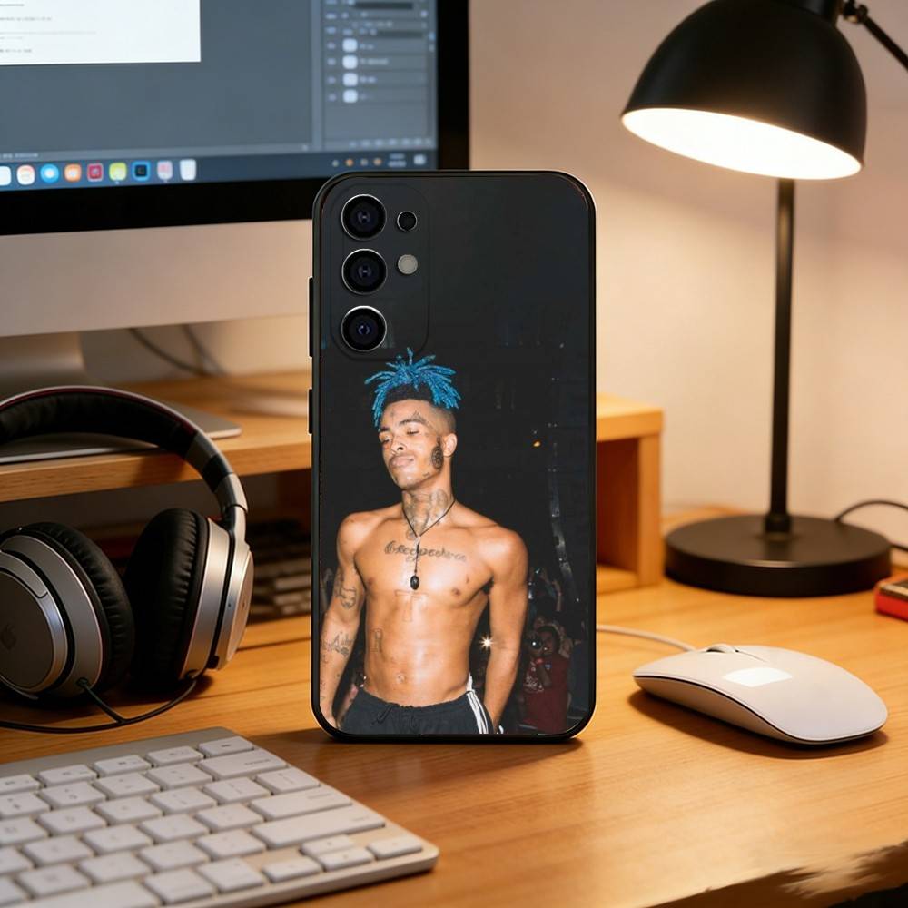 Чехол для телефона рэпера X-XXXTentacion Черный Силиконовый Мягкий Для Samsung S25,S24,S21,S22,S23,S30,Ultra,S20,Plus,Fe,Lite