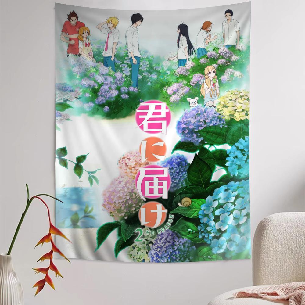 Kimi Ni Todoke Картина-гобелен Искусство Научная фантастика Комната Домашний декор Дешевый Хиппи Настенное панно