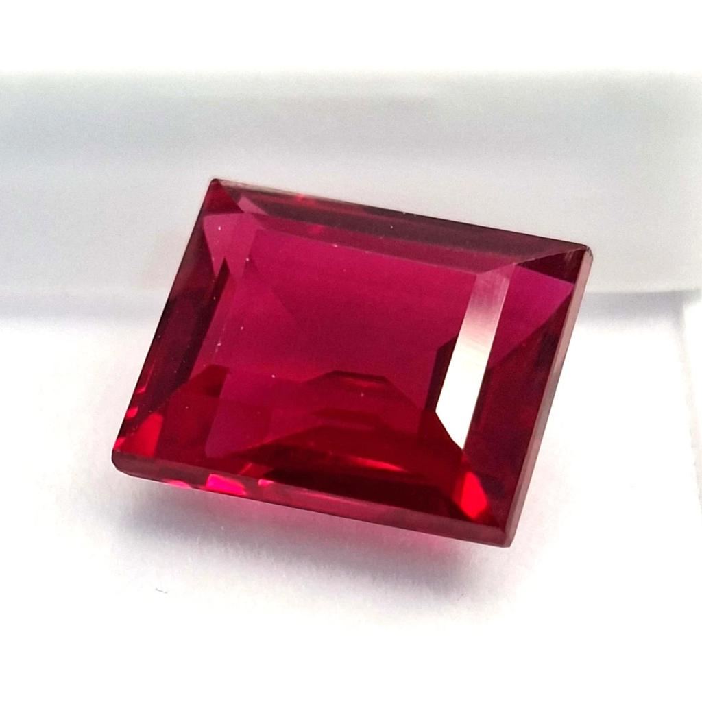 Fabulous Natural Mozambique Ruby Red 11-13 Ct Baguette Cut Certified Gemstone