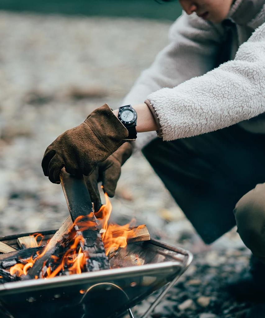 TRIWATriwa Men's & Women's (Unisex) Watch, Recycled Canvas Strap, Japan, Blue Gray X Black, TFO222-CL150101-J, TIME FOR SUB OCEANS CAMP, Genuine, 10