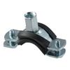 2pcs With Nail Adjustable Pipe Support Clamp Galvanized Iron PPR Iron Pipe Clamp Worker