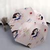 Snow White,Apple,Bird Fashion Umbrella, Automatic Opening and Closing Cartoon Design, Iron Ribs and Handle, 8 Ribs, Suitable for All Occasio