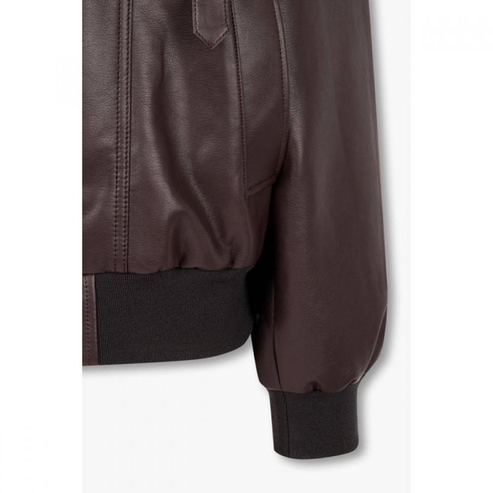 Studio Tomboy Leather Bomber Jacket 9105161a01