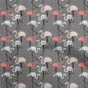Cotton Poplin Dark Peach Fabric Tropical Flamingo With Dot Craft Projects Decor Fabric Printed By The Yard 42 Inch