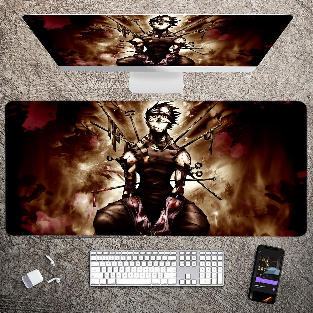 Anime Mousepad Large Gaming Mouse Pad Lockedge Thickened Computer Keyboard Table Desk Mat Nnaruto Shippuden