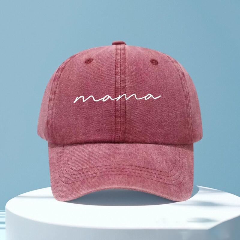 Модная бейсболка с принтом "Mama" для унисекс и женщин, подходит для повседневной носки на улице