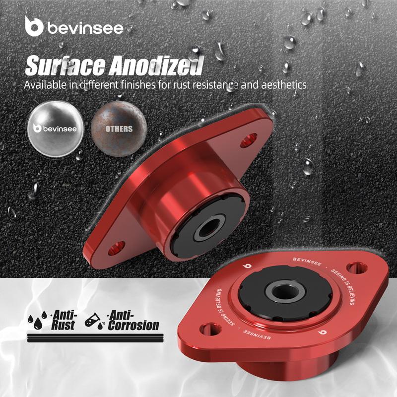 BEVEE 10mm Rear Shock Mounts 85A Poly For BMW E46 E30 E36 Z3 Z4 Replaces 33521092362 33521137972