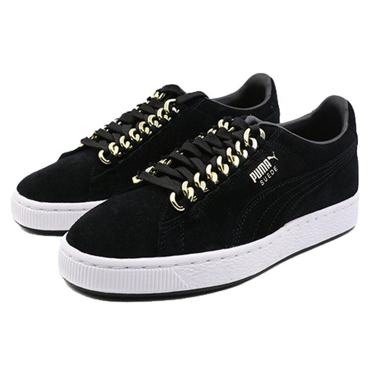 Puma Suede Classic Chain Low Top Sneakers Unisex Sneakers Black 367391-03