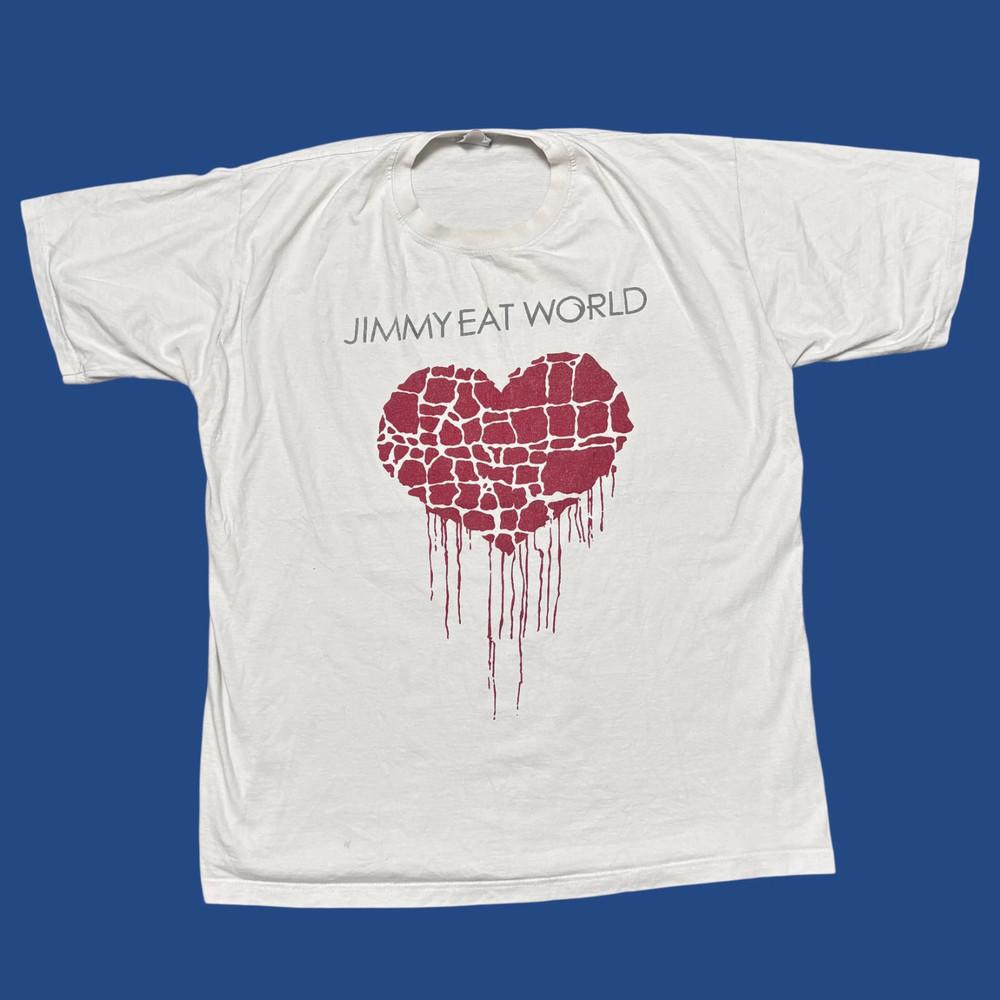 Винтажная футболка Jimmy Eat World Emo Band Все размеры S-5XL Подарок Фанату HH963 Унисекс Футболка
