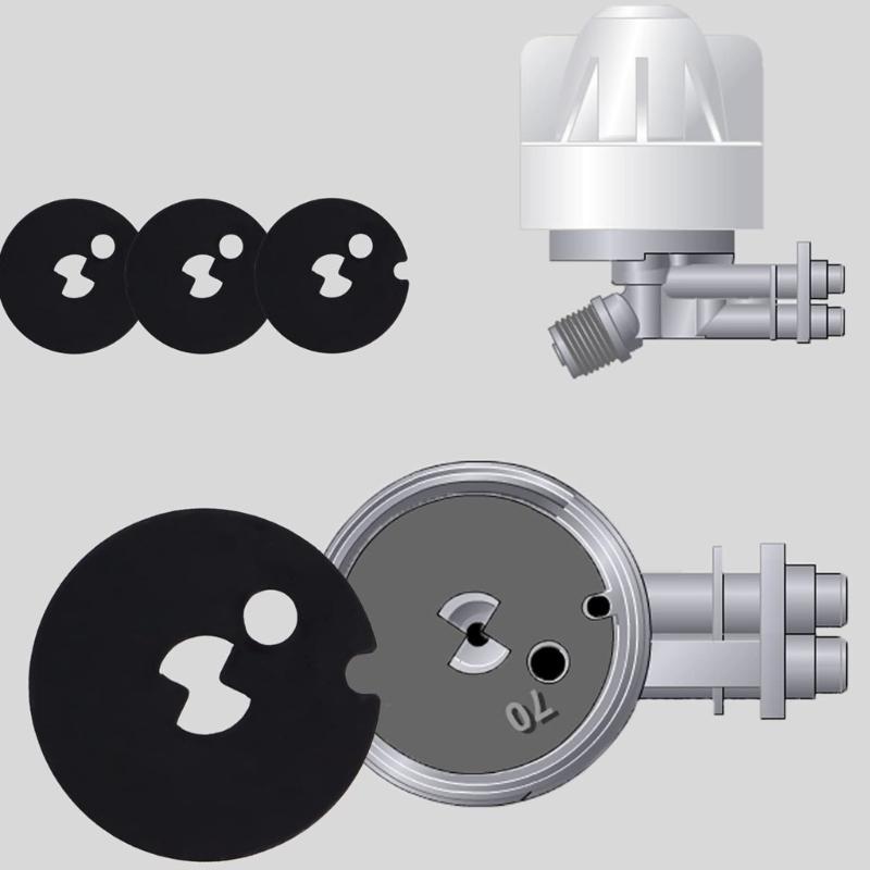 Комплект из 3 прокладок Вентури, запасные шайбы, подходящие для систем умягчения воды, улучшают поток и снижают жесткость