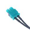 1/2 шт. Адаптер радиоантенны Fakra Rns Rcd 510 310 315 210 Подходит для автомобиля Разъем радиоантенны 2-в-1