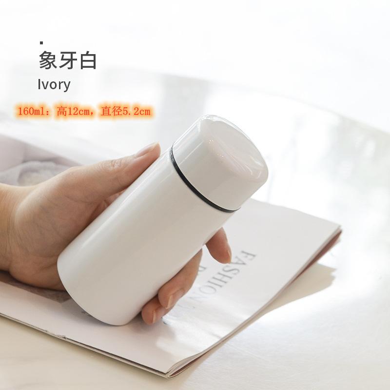 Мини-бутылка для воды 160 мл Микро вакуумная изоляция Металлическая бутылка-термос Герметичная и непроливающаяся Подходит для напитков, кофе, чая