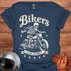 Live To Ride Biker Skeleton T-Shirt | Motorcycle Skull Graphic