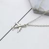 Trendy Metal Unisex Air Plane Chokers Pendant Necklace