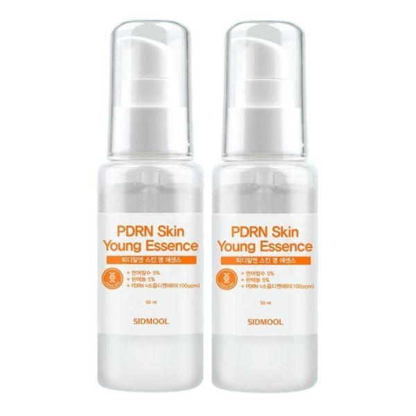 SIDMOOL PDRN Skin Young Essence 50ml with Salmon Roe Water 5%, Panthenol 5% & Sodium DNA 100ppm Korean Facial Essence