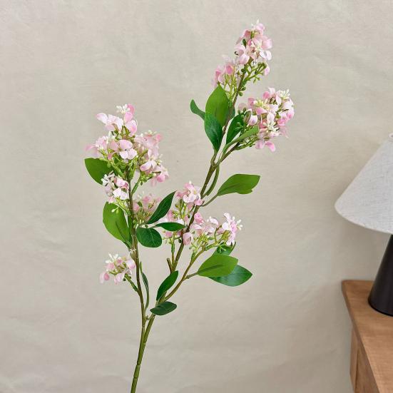 Lilac Delphinium Artificial Flower Realistic Long Stem Fake Lilac Floral Arrangement for Table Centerpieces Home Kitchen Wedding