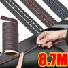 8M Автомобильный салон Самоклеящаяся линия отделки приборной панели двери PU кожа украшения DIY плетеные полоски украшения автомобильные аксессуары