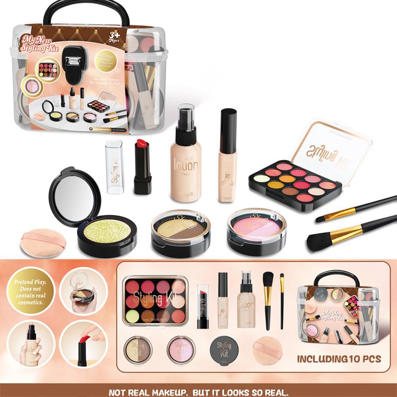 Non-Toxic Kids Toys Simulation Cosmetics Set Pretend Play Makeup Toys For Children Play House Simulation Make Up Educational Toys Gifts
