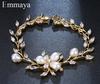 Emmaya Fashion AAA Cubic Zircon Originality Three Colors Flower Bracelets For Woman Elegance Wedding Party Birthday Gift