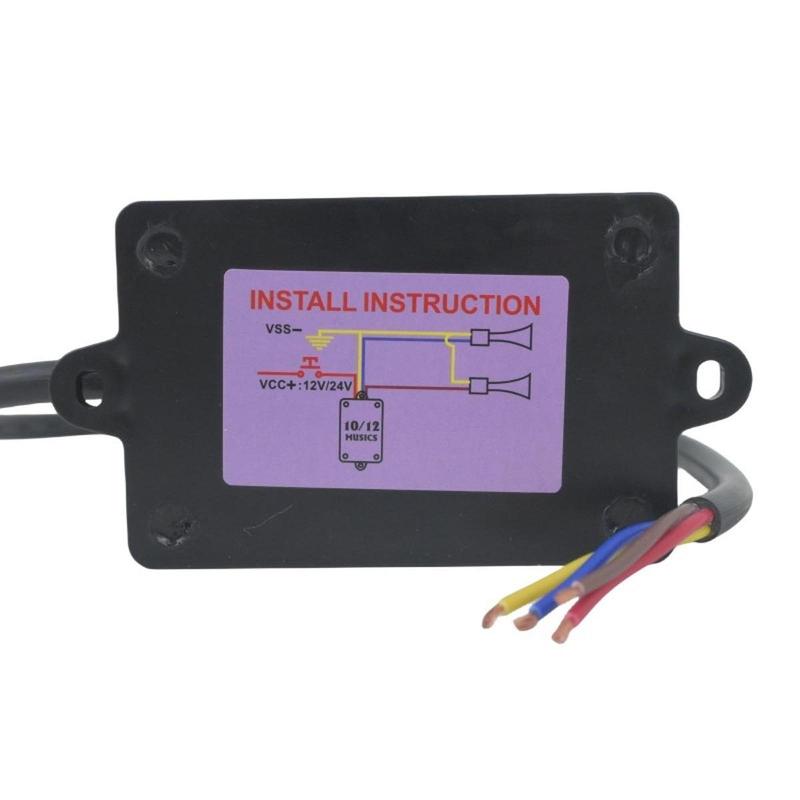 Multi Tone Electric Horn Controller Line Control Switch for Car Boat Truck with Adjustable Volume and Easy Use