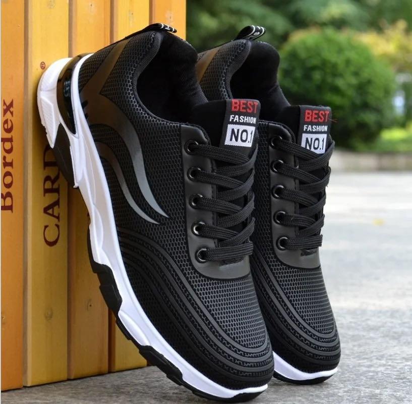 Мужская обувь Повседневные кроссовки Кроссовки для бега на открытом воздухе для мужчин Новые нескользящие спортивные мужские дышащие кроссовки на шнуровке Кроссовки для ходьбы