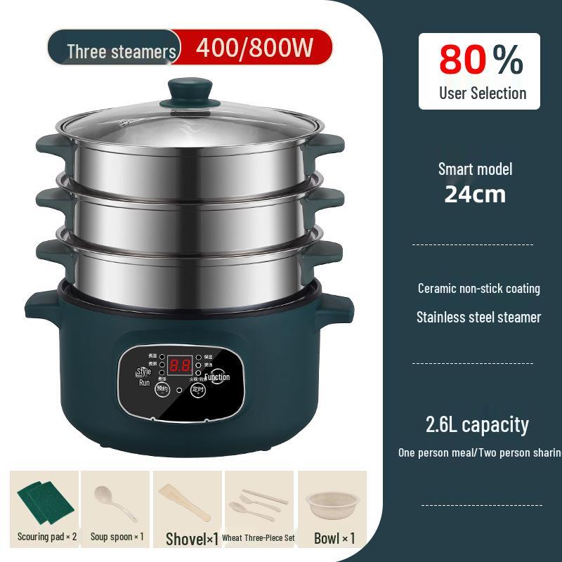 Многофункциональная электрическая плита: Мультиварка для хот-пота, жарки и приготовления лапши для общежитий и спален