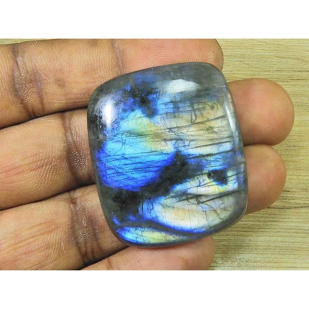 35X40X7MM натуральный лабрадорит восьмиугольный кристалл кабошон россыпью драгоценный камень 104 карата SK-3314