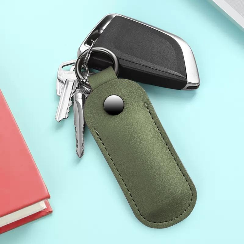 Чехол-держатель для USB-флеш-накопителей из микрофибры и кожи, защитная крышка с металлической застежкой-кнопкой