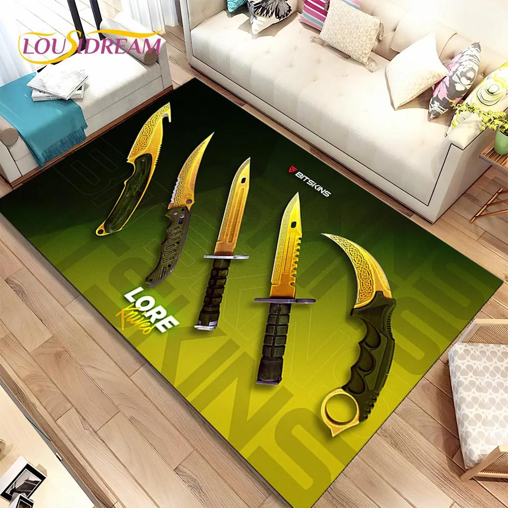 CS, нож, швейцарский нож, коврик для игр с мечом, коврик для дома, гостиной, детской спальни, дивана, коврик для двери, декор, нескользящий напольный коврик
