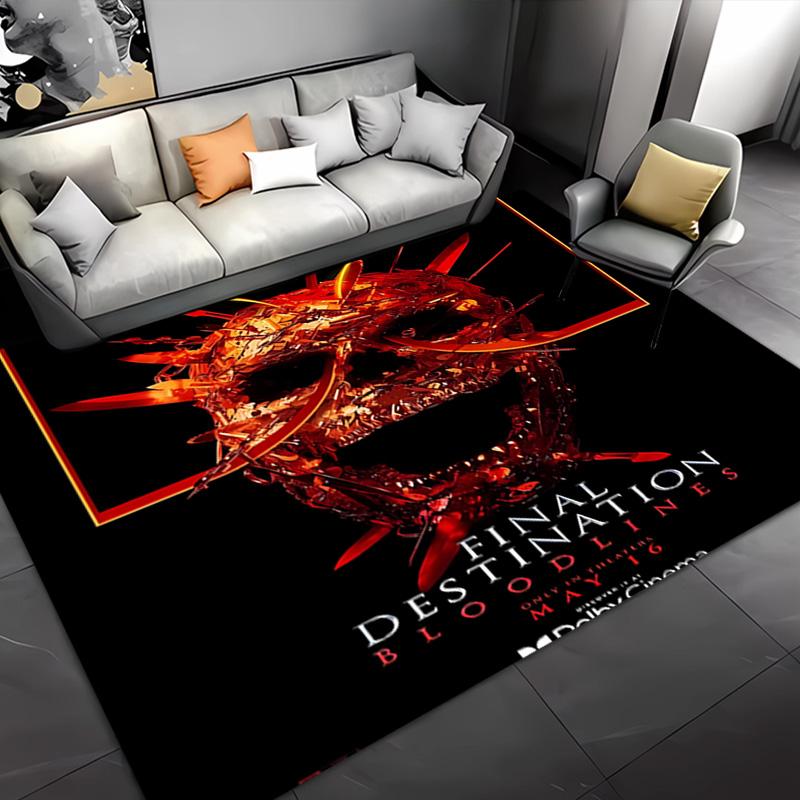 1pc Final Destination Bloodlines Entrance Mat, Non-Slip Mat Area Rug,Room Decor, Outdoor Decor, Kitchen Rug,Doormat - Machine Washable, Easy to Clean