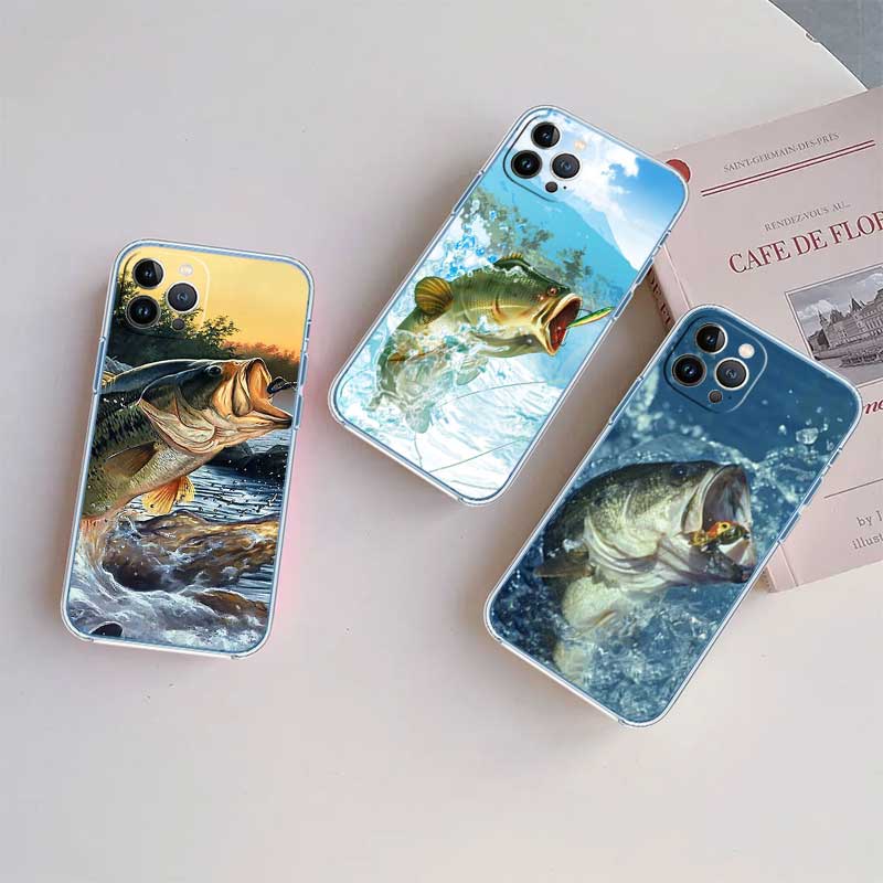 RE4 Angling Go Fishing Transparent Phone Case for Samsung Galaxy A04 A04S A14 A23 A34 A54 M23 M33 M52 M53