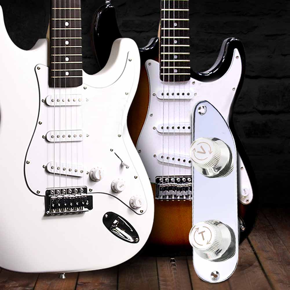Электрическая Бас-гитара Пластина Управления с Ручками для Fender 51 P Bass Запчасти Аксессуары
