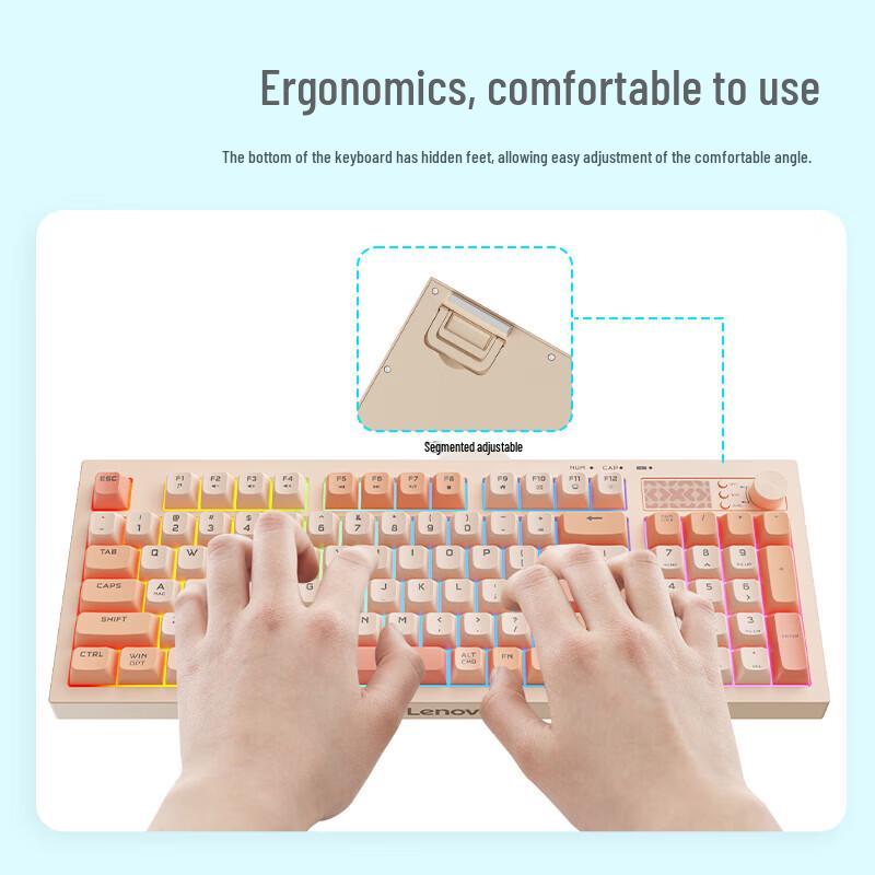 Lenovo K2 Pro Tri-Mode Mechanical Feel Office Keyboard