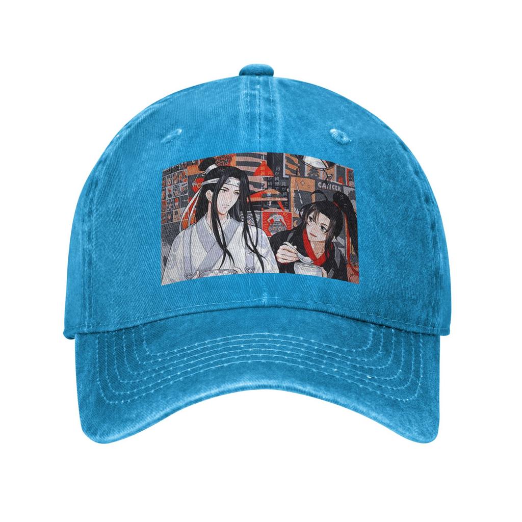 Неукротимый ВанСянь Кролик МоДаоЦзу Ши Бейсболки Snapback Стиранная Джинсовая Кепка Регулируемая Кепка Спортивная Бейсболка Ковбойская Кепка