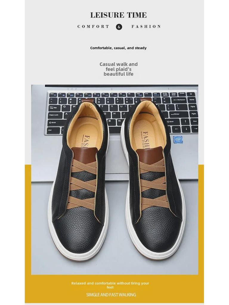 Мужские кожаные туфли без шнурков — тренд осени 2024 года: Мягкая подошва, натуральная кожа, повседневный и деловой стиль