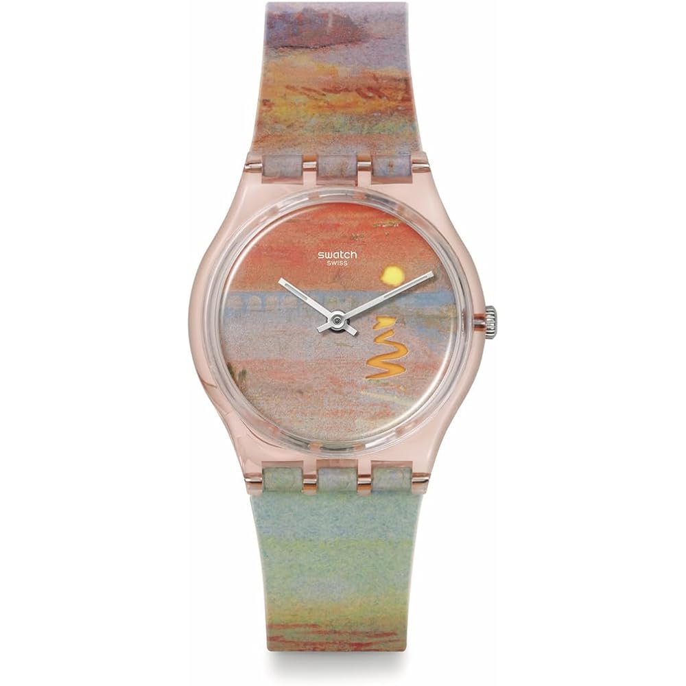 Часы Swatch Turner’s Scarlet Sunset Gent SO28Z700 Красный циферблат Корпус из нержавеющей стали Водонепроницаемость 30 м