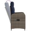 Outdoor Table Set 7 pcs PE Rattan and Powder Coated Steel