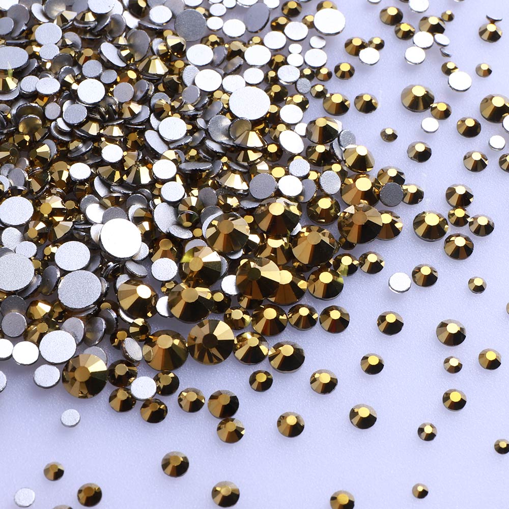 High Quality Rhinestone Non Hotfix Bulk Transparent Crystal AB Glass Rhinestones Mixed Sizes
