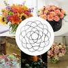 Floral Grid Organizer Stainless Steel 4" 5" 6" Flower Frog Wire Floral Arrangement Grid for Vases Bouquets Dining Table Decoration