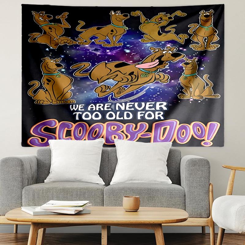 Scooby Print Tapestry, Lightweight Wall Hanging, for Bedroom, Dorm, Living Room, Home Art Decor, Birthday Christmas Gift for Friends