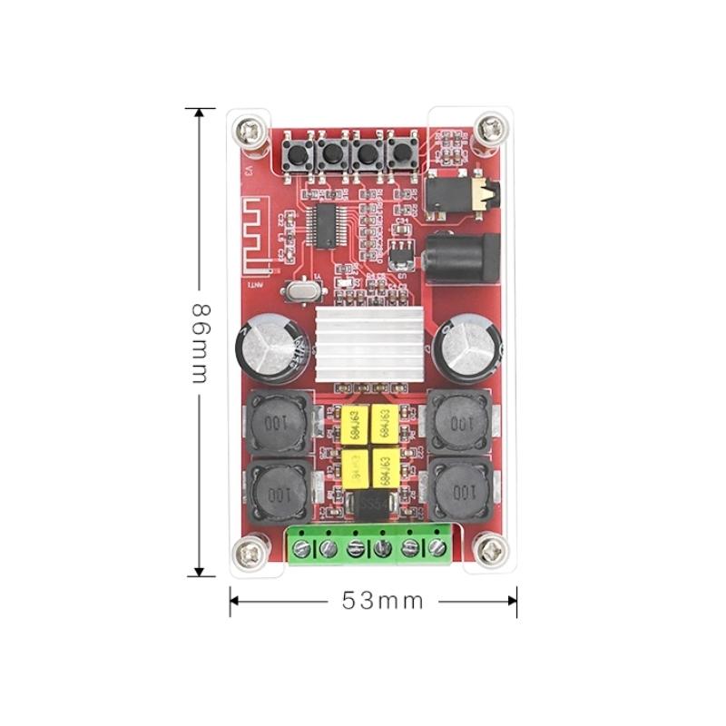 XH-A302 Bluetooth 5.0 TPA3116 Двухканальный стерео Bluetooth цифровой аудиоусилитель Плата AUX AMP