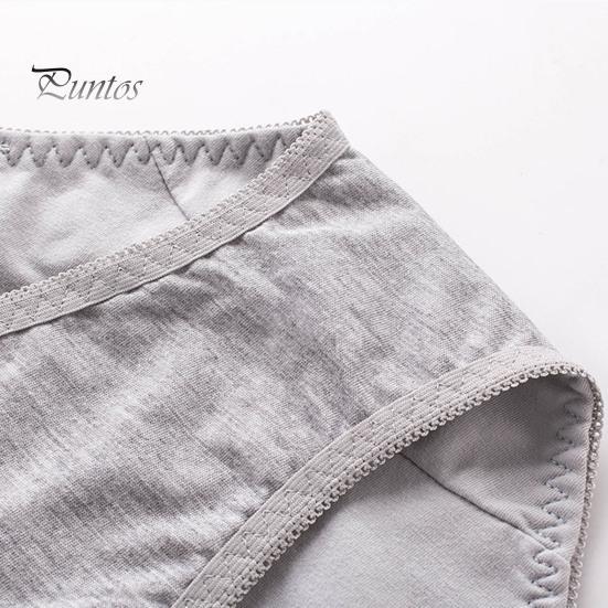 Women Menstrual Panties Lace Solid Color Plus Size Butt-lifted Mid Waist Seamless Elastic Period Leakproof Briefs Underpants Female Underwear