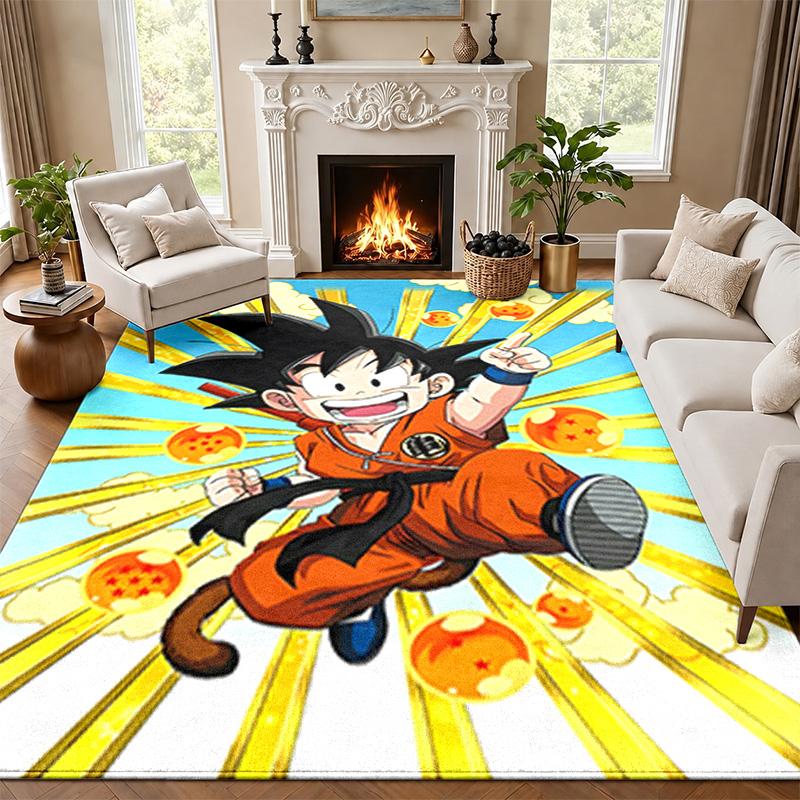 Коврик-дверной коврик Dragon Ball для гостиной или спальни Защитный коврик под стул Офисное украшение Рождественский подарок Подарок на день рождения