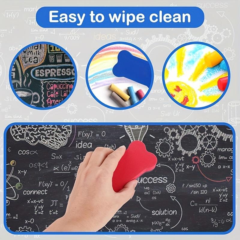 8 Немагнитных губок для белых досок. Эти мини-ластики в форме косточек идеально подходят для очистки белых и черных досок.