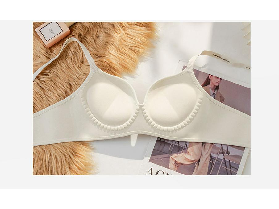 Бесшовный бюстгальтер пуш-ап для женщин: Толстый наполнитель, без косточек, боковая поддержка, против провисания для увеличения маленькой груди