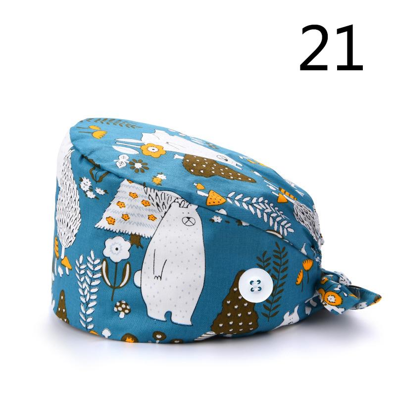 38 стилей, пылезащитная шляпа, повседневная унисекс, модная шляпа с принтом, рабочая шляпа на пуговицах, шляпа для операционной