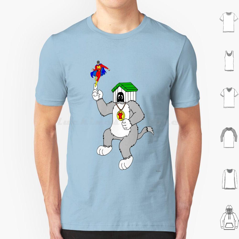 Футболка M Man And Yukk Ugly Dog 6XL Хлопок Крутая Футболка Сильный Человек И Юкк Мультяшный Комикс Смех Герой Комедии Собака Маленькое Телешоу Hb